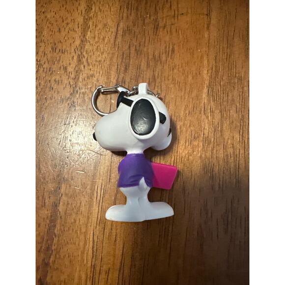 Vintage Whitman's Joe Cool Snoopy Valentines PVC Keychain/Clip-on Peanuts - Picture 3 of 4